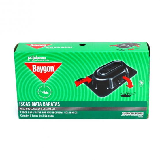 INSETICIDA BAYGON ISCA MATA BARATAS C/6