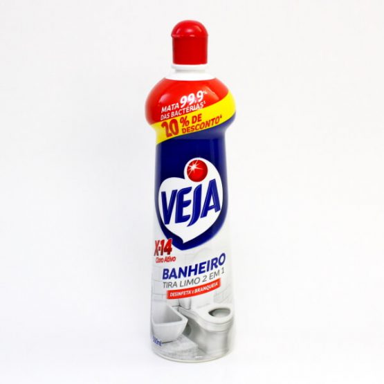 LIMPADOR VEJA BANHEIRO OXI ATIVO SEM CLORO SQUEEZE 500 ML.