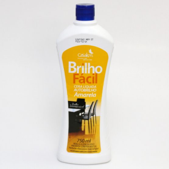 CERA BRILHO FACIL AMARELA 750 ML.