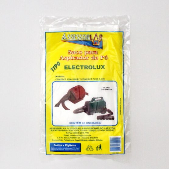 SACO P/ ASPIRADOR DE PO ELECTROLUX COMPACT 1300 C/5