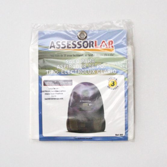 SACO P/ ASPIRADOR DE PO ELECTROLUX CLARIO C/3