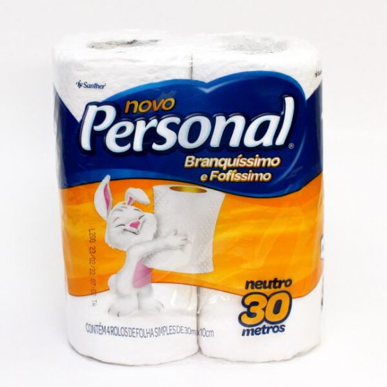 PAPEL HIGIENICO PERSONAL FOLHA SIMPLES C/4 X 30 M.
