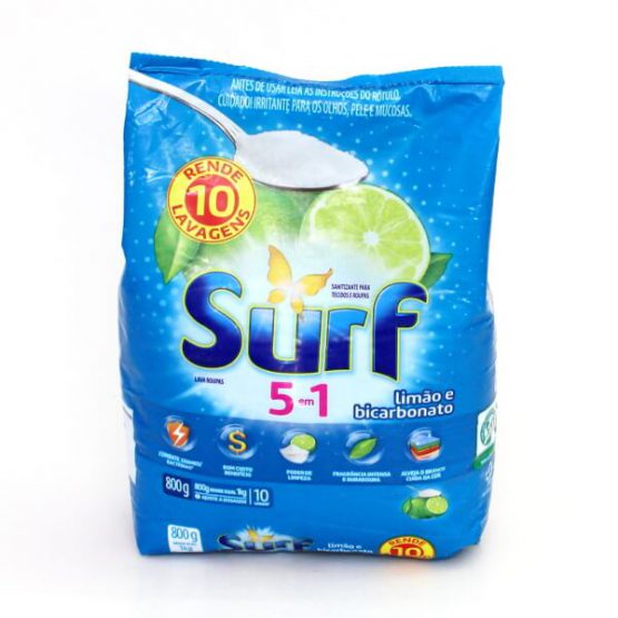 SABAO EM PO SURF LIMAO E BICARBONATO 800 G.