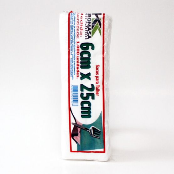 SACO PLASTICO 6 X 25 C/1000