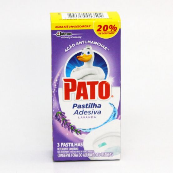 PATO PURIFIC PASTILHA ADESIVA LAVANDA C/3