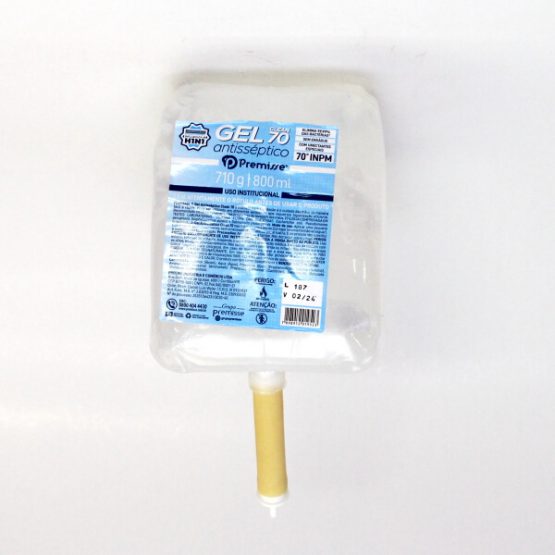GEL ANTISSEPTICO PREMISSE ALCOOL 70 REFIL 800 ML. (ALCOOL EM GEL)