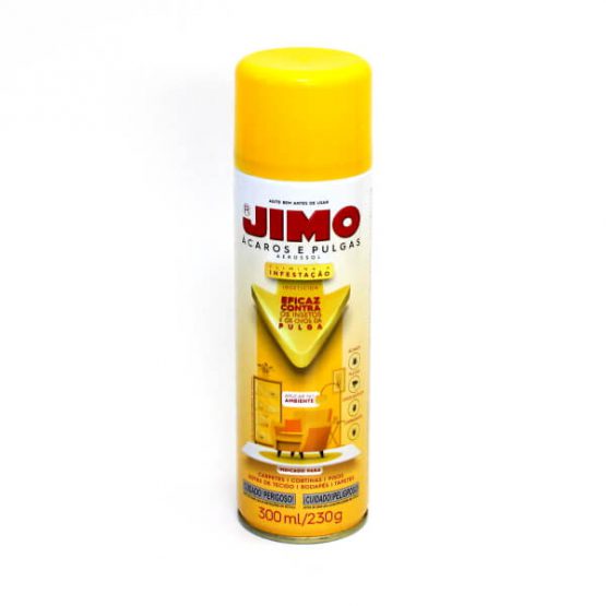 INSETICIDA JIMO ACAROS E PULGAS AEROSOL 300 ML.