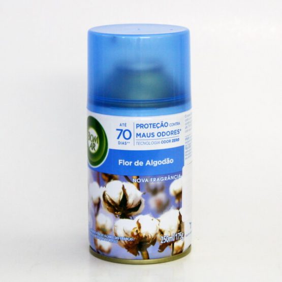 PURIFICADOR BOM AR FRESH MATIC REFIL FLOR DE ALGODAO 250 ML.
