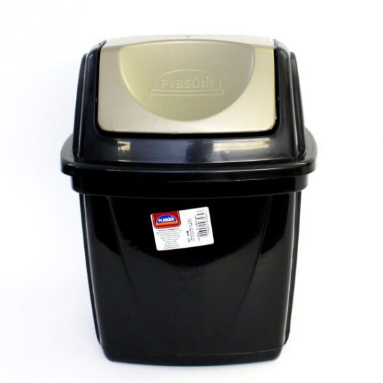 LIXEIRA PLASUTIL P/ PIA ECOBLACK C/ BASCULANTE 6,5 LITROS (REF. 3484)