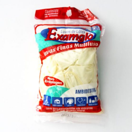 LUVA EXAMGLO FINAS MULTIUSO TAMANHO G C/10