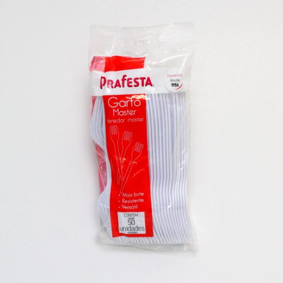 GARFO PLASTICO REFORCADO C/50