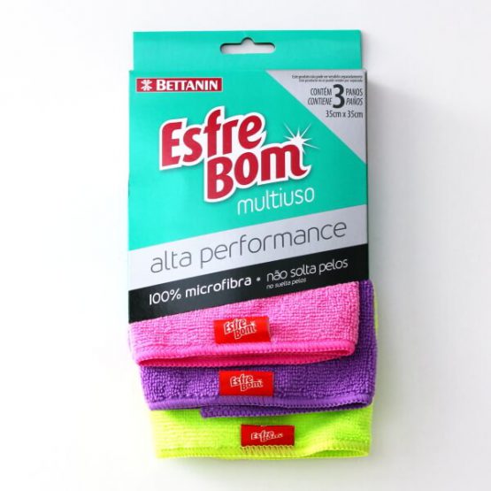 PANO BETTANIN ESFREBOM MULTIUSO ALTA PERFORMANCE 100% MICROFIBRA C/3 (REF. BT5005)