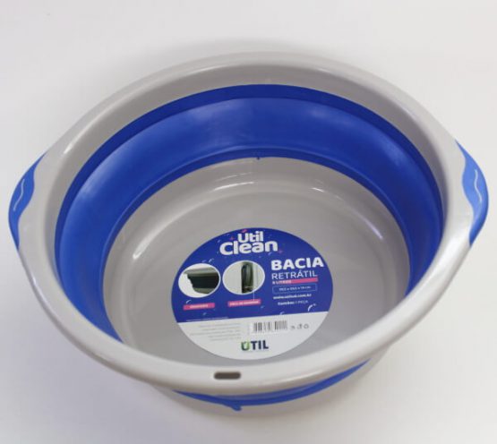 BACIA SILICONE RETRATIL UTIL 8 LITROS AZUL (REF. 1421)
