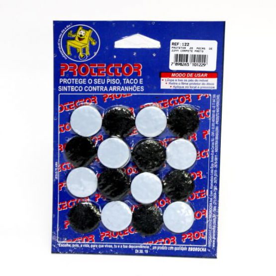 FELTRO AUTO ADESIVO 22X22 MM C/20