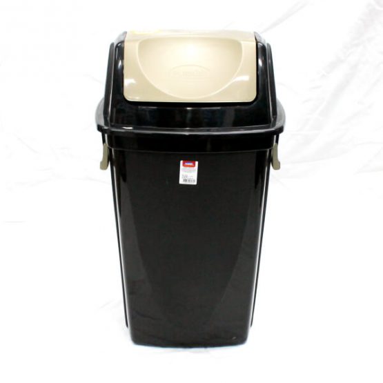 LIXEIRA PLASUTIL ECOBLACK C/ BASCULANTE 35,4 LITROS (REF. 3474)