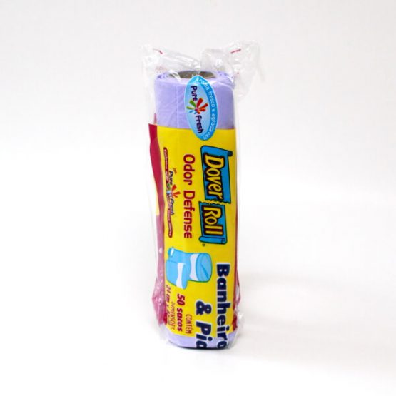 SACO P/ LIXO DOVER ROLL BANHEIRO/PIA AROMATIZADO 34X40 C/50