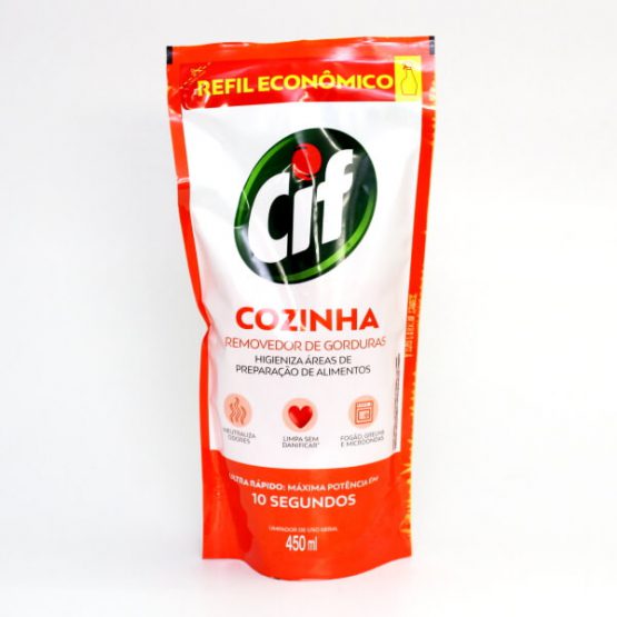 DESENGORDURANTE CIF COZINHA REFIL TRADICIONAL SACHET 450 ML.