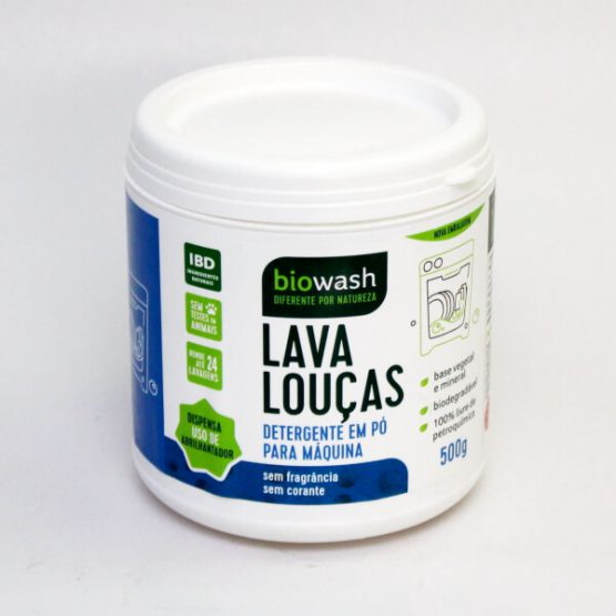 LAVA LOUCAS BIOWASH BIODEGRADAVEL P/ MAQUINA EM PO 500 G.