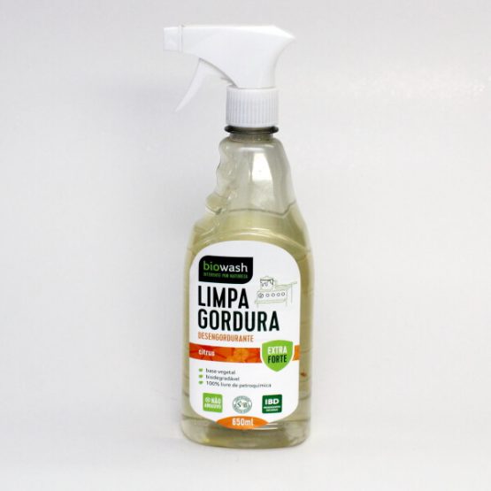 DESENGORDURANTE BIOWASH BIODEGRADAVEL CITRUS C/ PULVERIZADOR 650 ML.