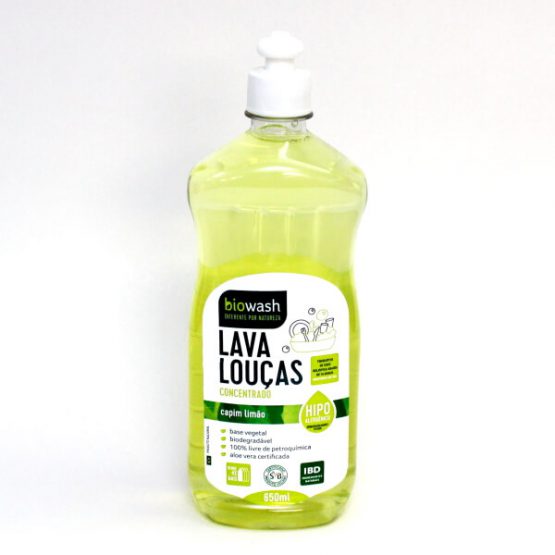 LAVA LOUCAS BIOWASH BIODEGRADAVEL CAPIM LIMAO 650 ML.