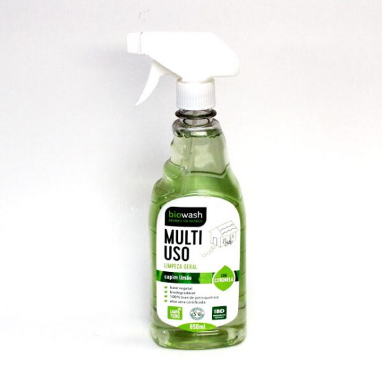 MULTIUSO BIOWASH BIODEGRADAVEL CAPIM LIMAO C/ PULVERIZADOR 650 ML.
