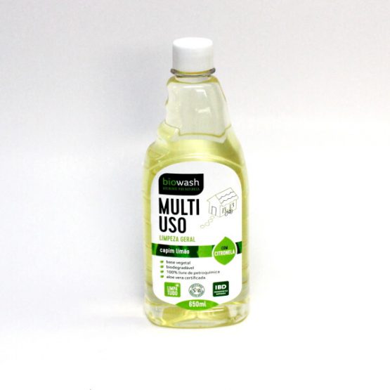 MULTIUSO BIOWASH BIODEGRADAVEL CAPIM LIMAO REFIL 650 ML.
