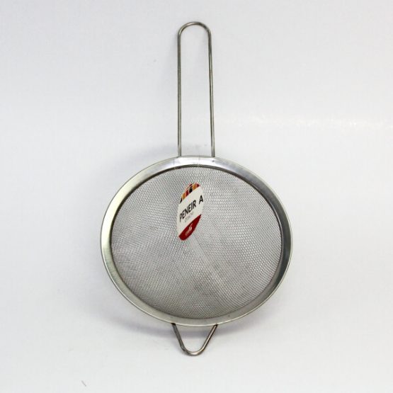 PENEIRA EM ACO INOX 16 CM.