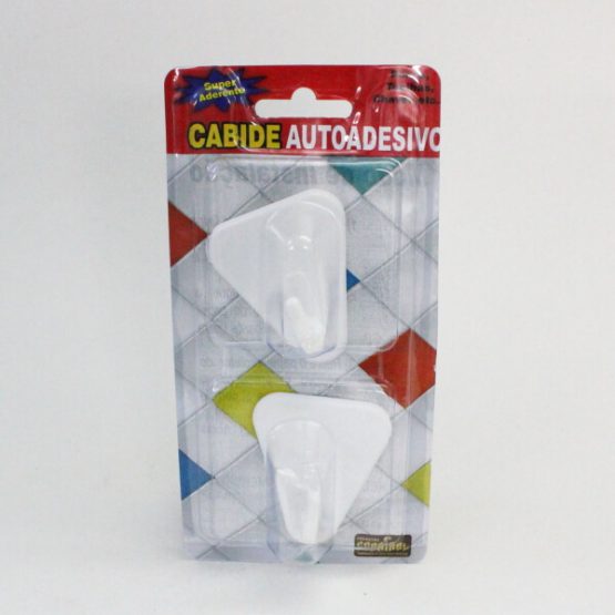 CABIDE AUTO ADESIVO TRIANGULO C/2