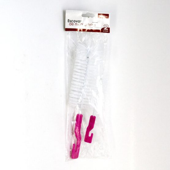 ESCOVA P/ LAVAR MAMADEIRAS WELLMIX KIT C/ 2