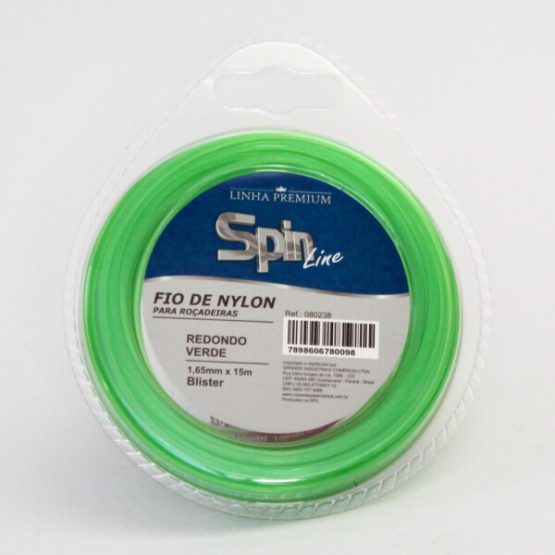 FIO DE NYLON P/ APARADOR GRAMA SPIN LINE 1,6 MM. X 15 M.