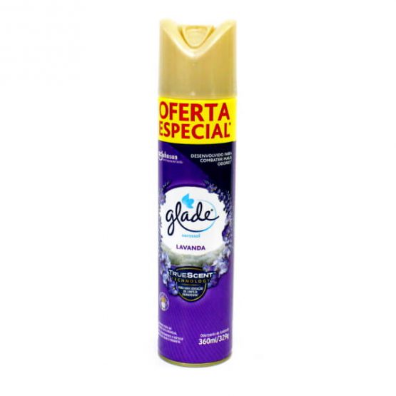 PURIFICADOR GLADE AEROSOL LAVANDA 360 ML.