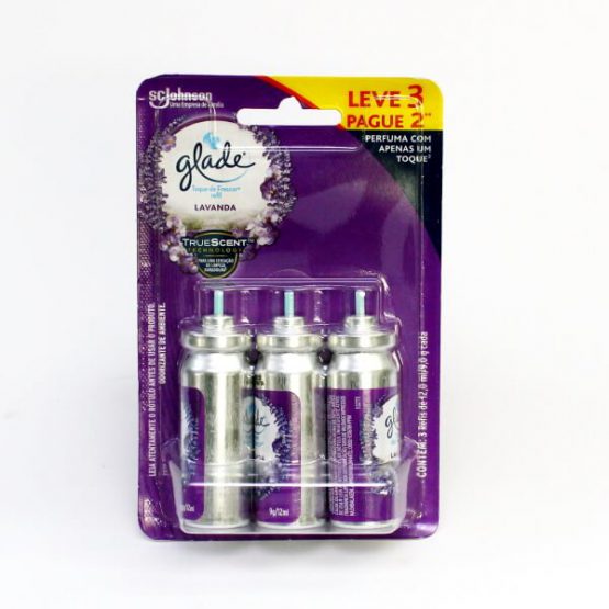 GLADE TOQUE DE FRESCOR REFIL LAVANDA 9 G. PROMOCAO C/3