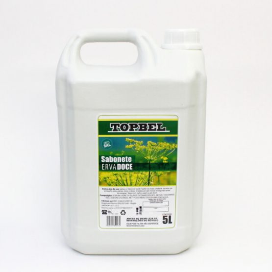 SABONETE LIQUIDO TOPBEL PEROLADO ERVA-DOCE 5 LITROS