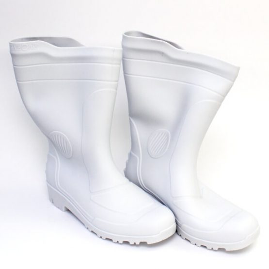 BOTA DE BORRACHA BRANCA 40 CM CANO MEDIO N0 40