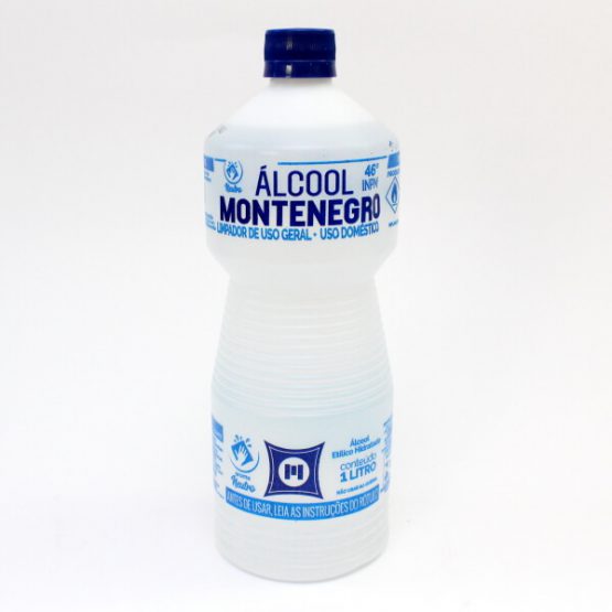 ALCOOL LIMPADOR MOTENEGRO 46 INPM 1 LITRO
