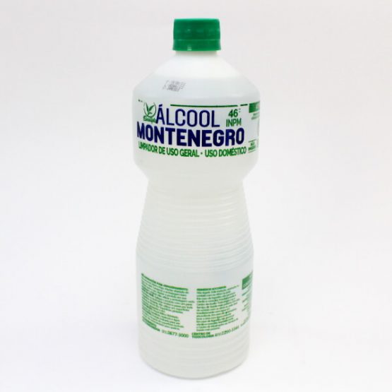 ALCOOL LIMPADOR MONTENEGRO EUCALIPTO 46 INPM 1 LITRO